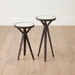 Global Views Gamgee Antique Bronze Round Drink Table