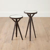 Global Views Gamgee Antique Bronze Round Drink Table