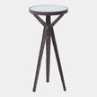 Global Views Gamgee Antique Bronze Round Drink Table