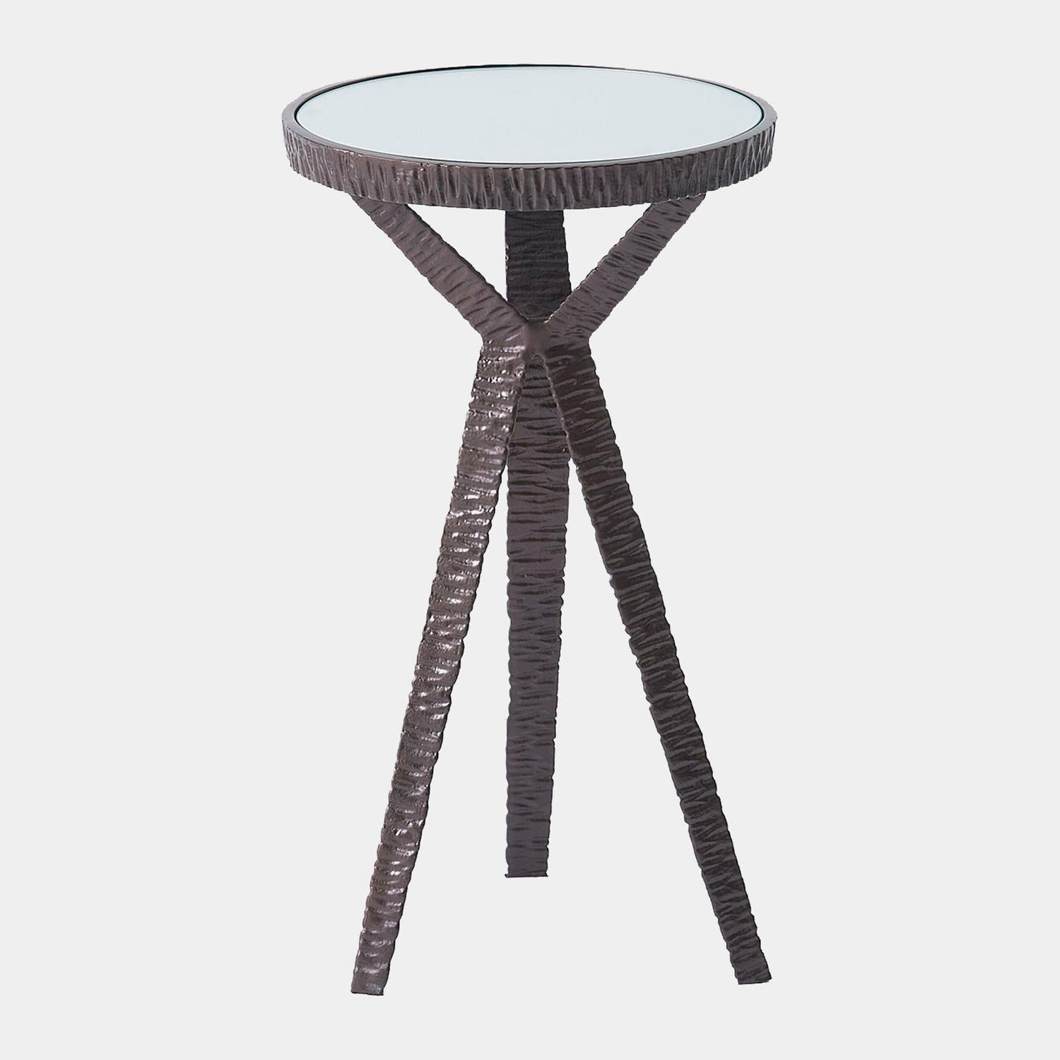 Global Views Gamgee Antique Bronze Round Drink Table