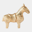 Global Views Funny Fig Horse Gold