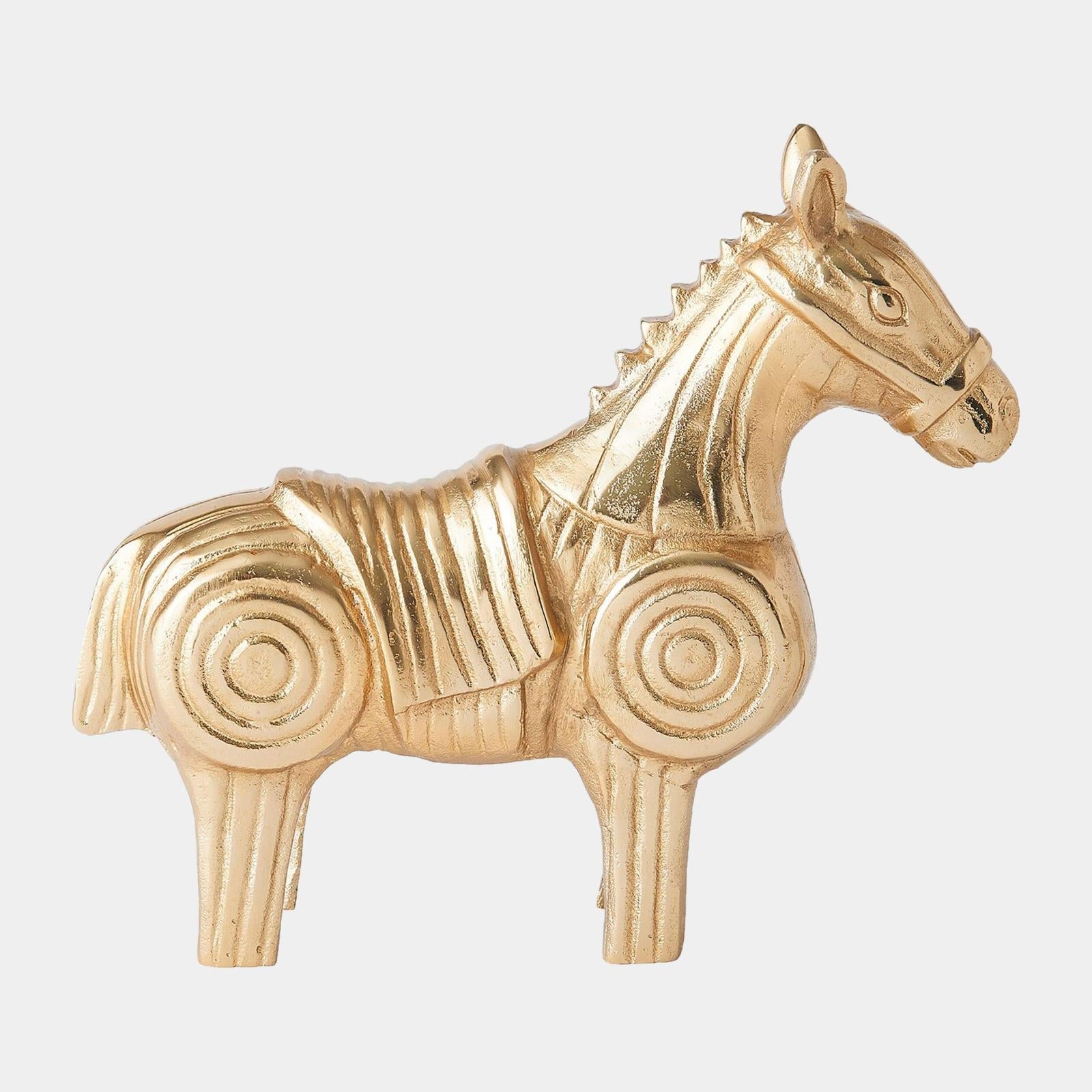 Global Views Funny Fig Horse Gold