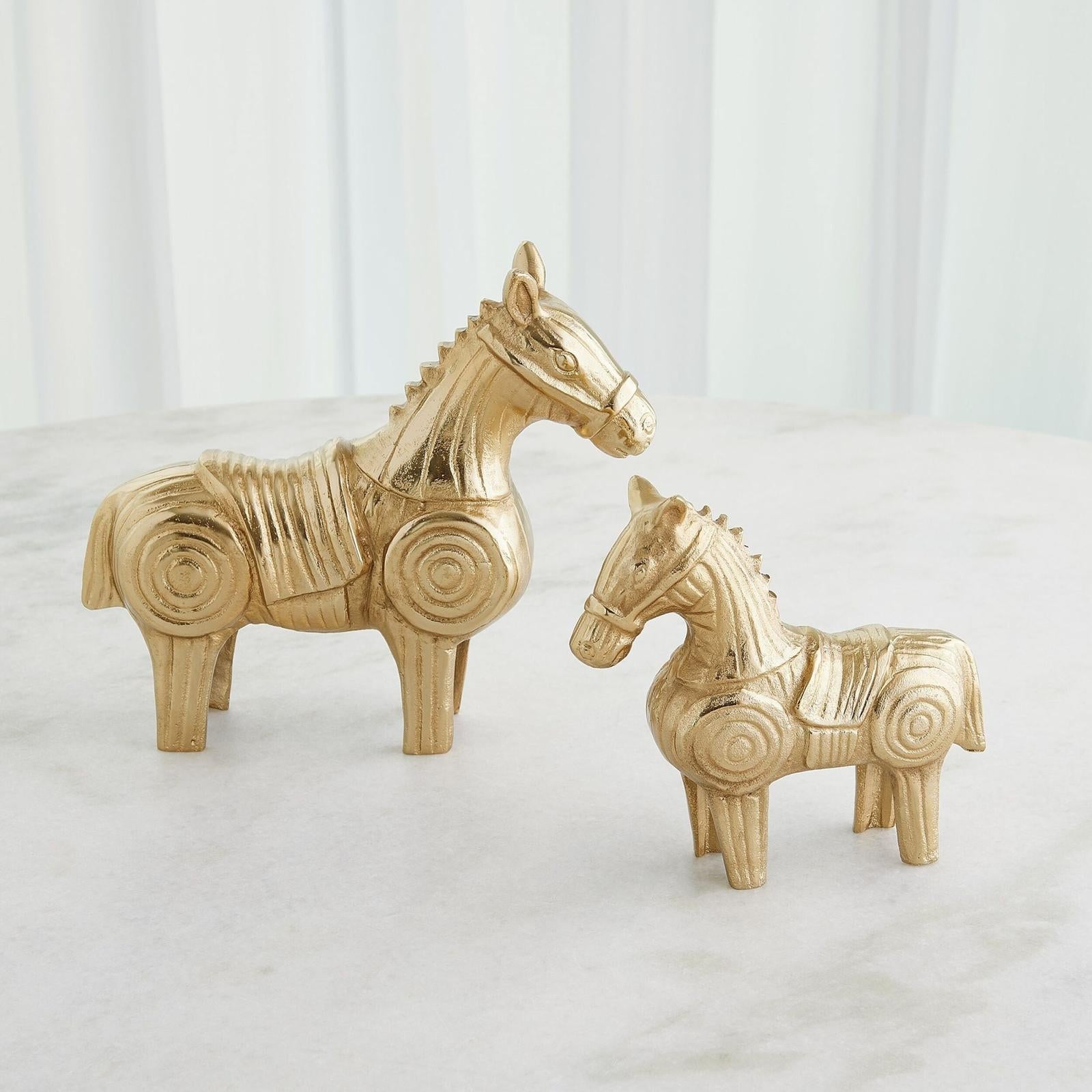 Global Views Funny Fig Horse Gold