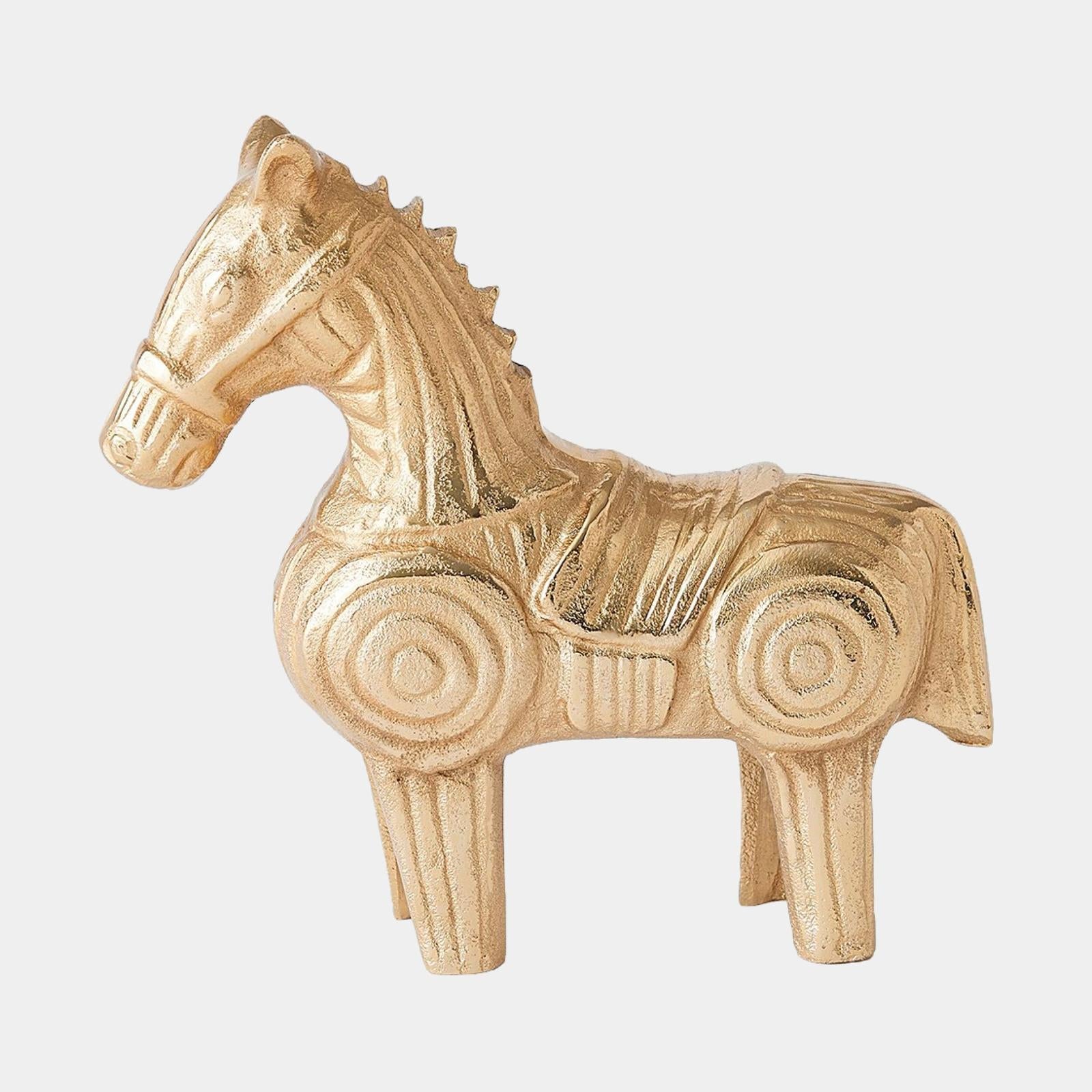 Global Views Funny Fig Horse Gold