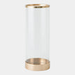 Global Views Banded Antique Brass Hurricane