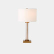 Global Views Franklin Antique Brass Glass Tube Table Lamp