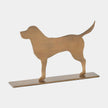 Global Views Antique Brass Dog Sculpture