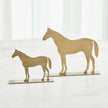 Global Views Antique Brass Horse Sculpture