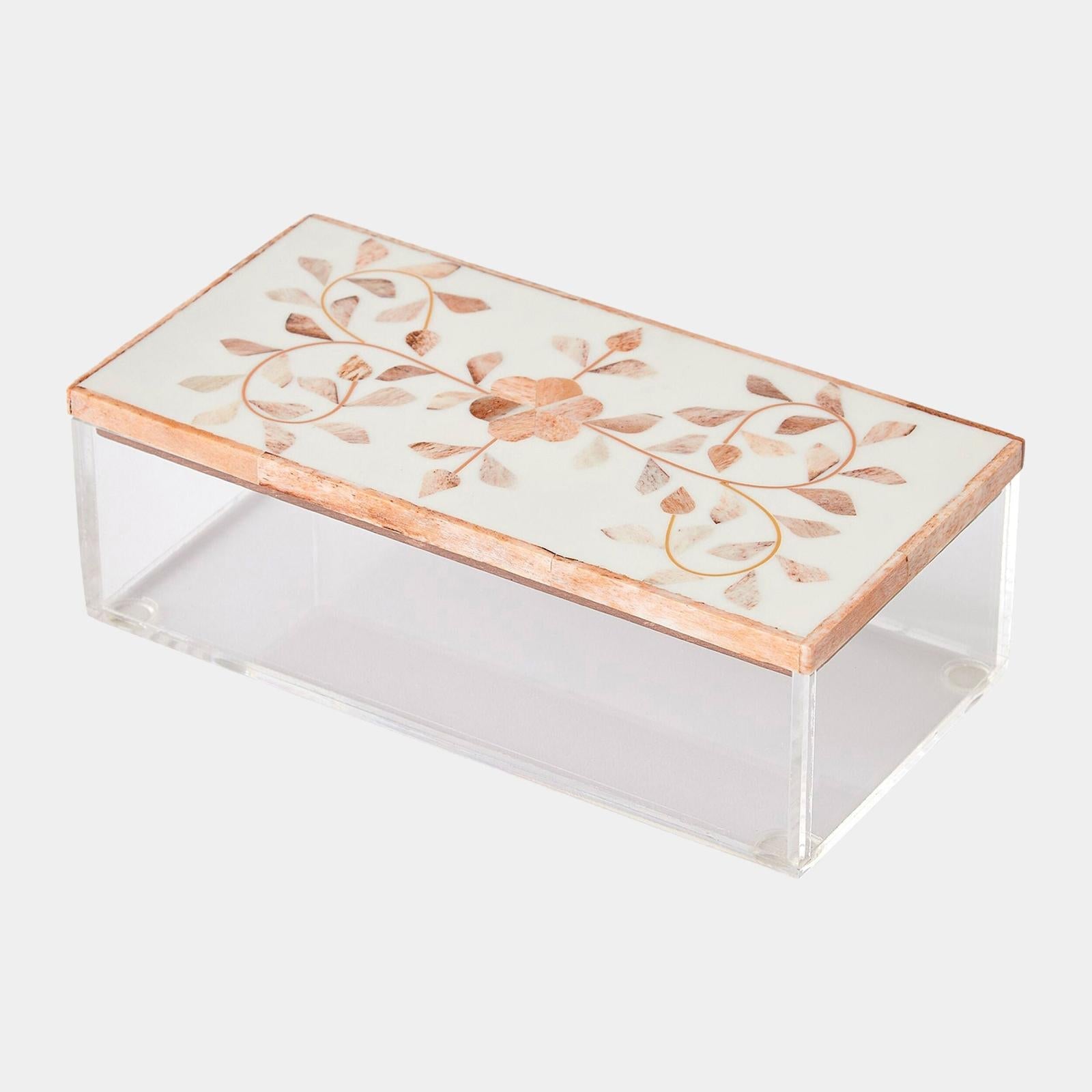 Global Views Lacey Inlay Rectangle Box
