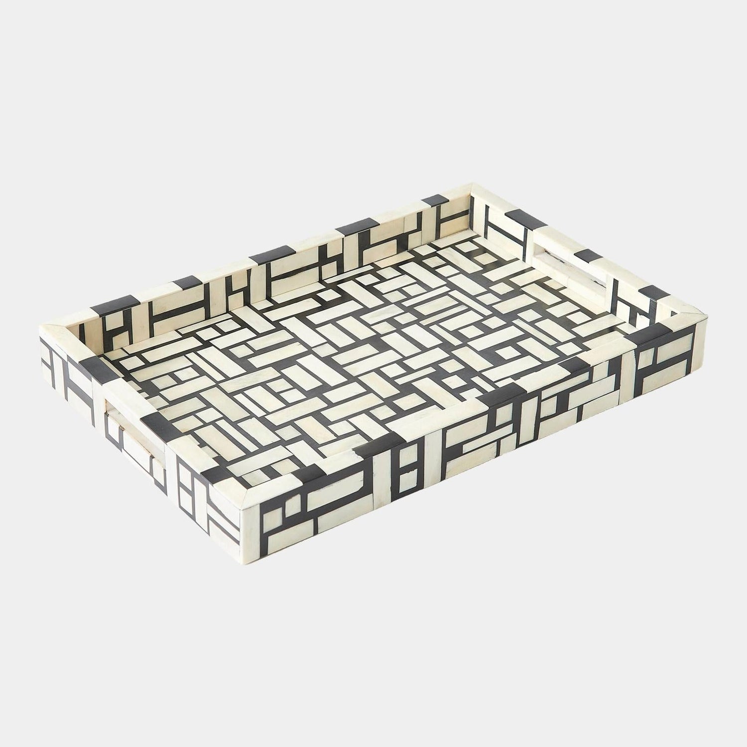 Global Views Kris Inlaid Black Tray