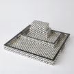 Global Views Moroccan Black Resin Square Tray