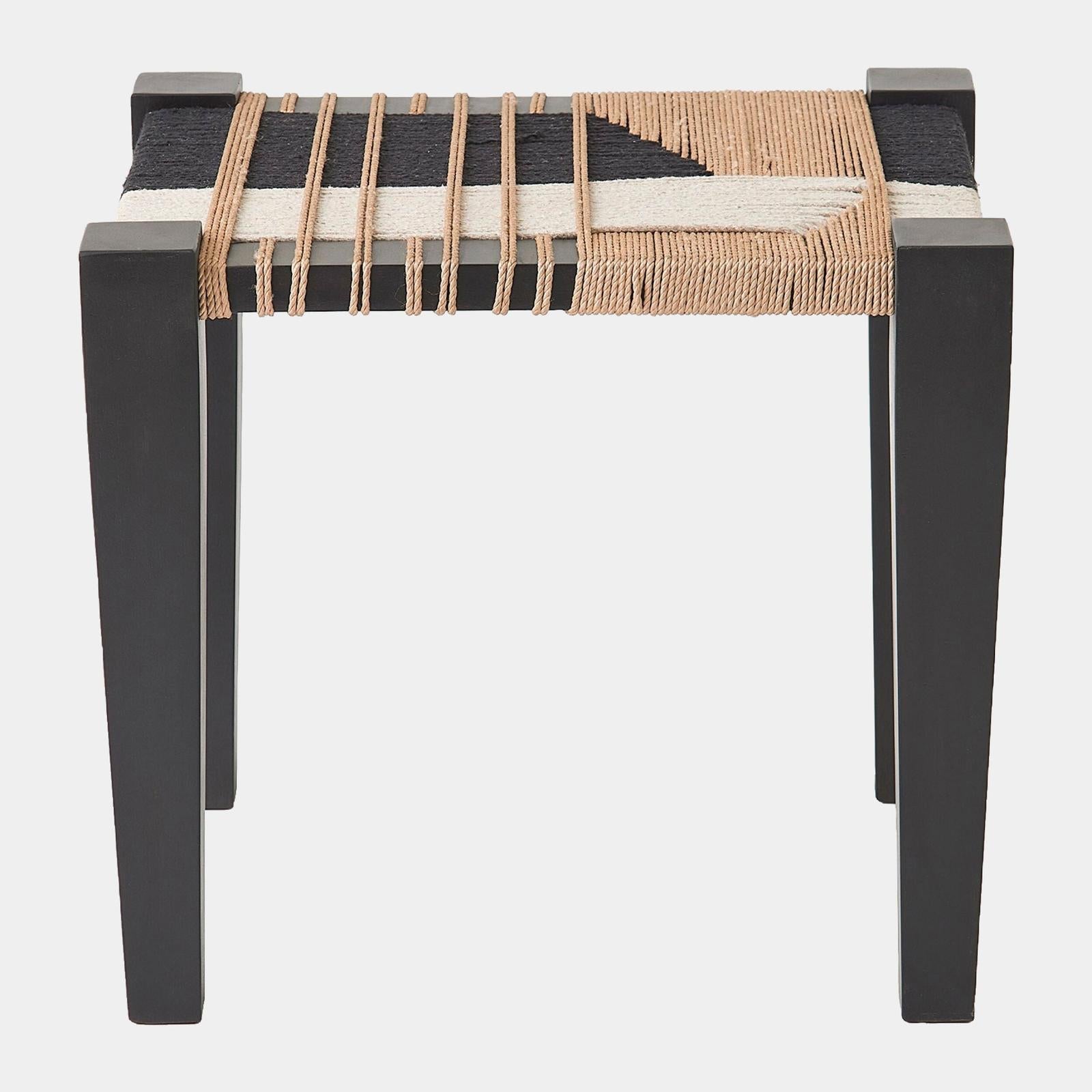 Global Views Fiori Jute Stool