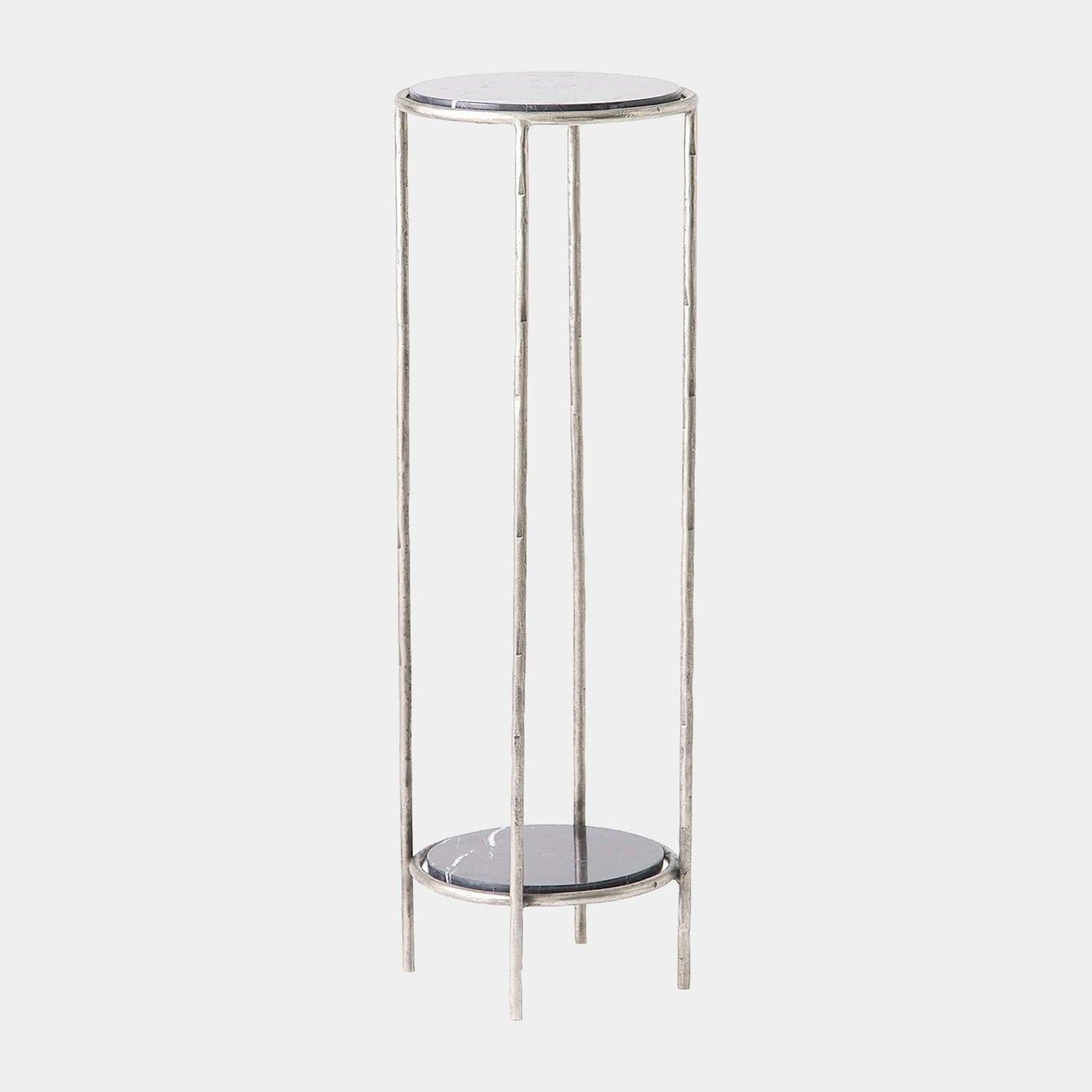 Global Views Nicky Iron Pedestal Table