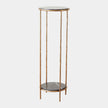 Global Views Nicky Iron Pedestal Table