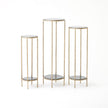 Global Views Nicky Iron Pedestal Table