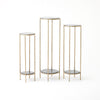 Global Views Nicky Iron Pedestal Table
