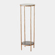 Global Views Nicky Iron Pedestal Table