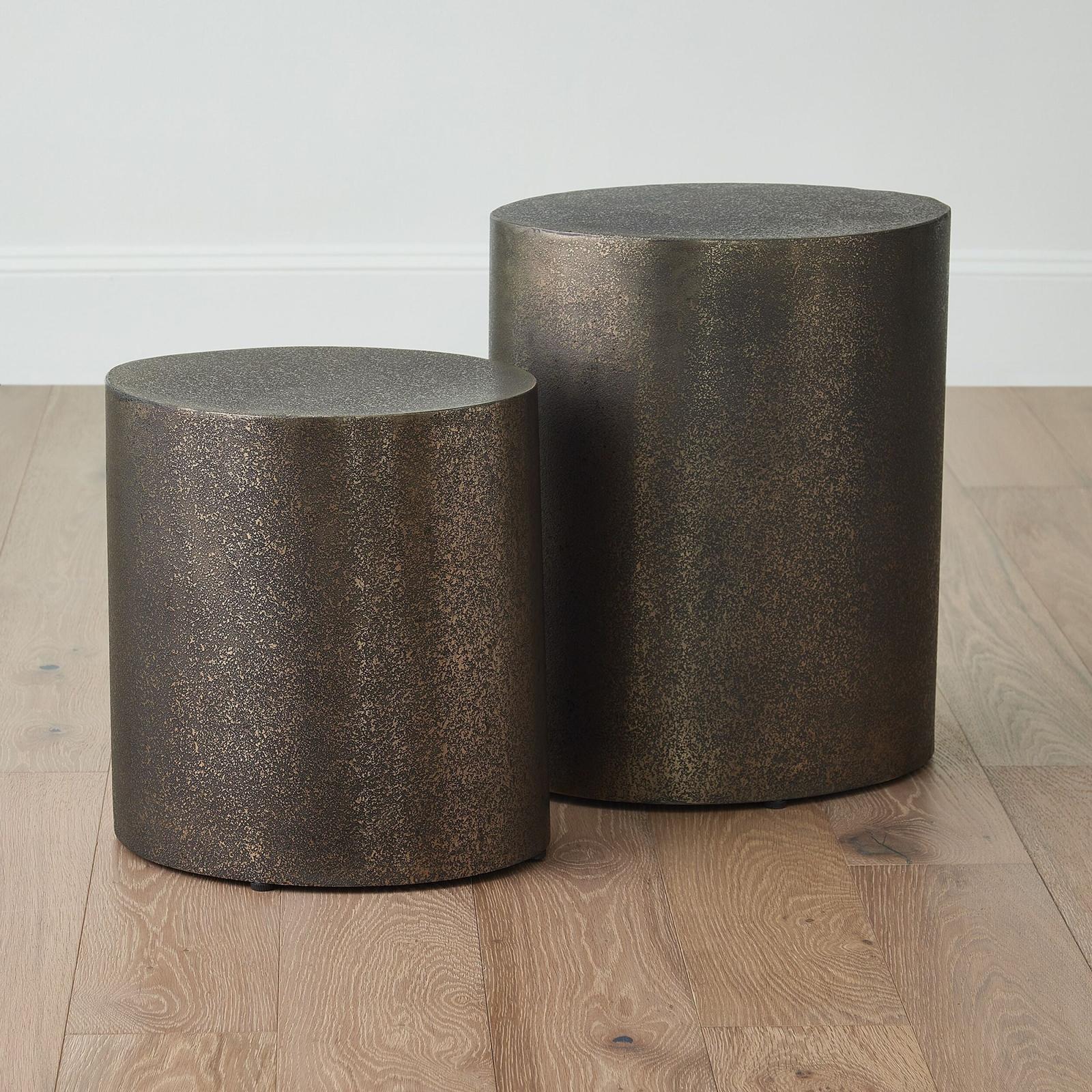 Global Views Arwen Texture Drum Table