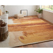 Feizy Anya 8921F Transitional Abstract Rug in Red/Orange/Ivory