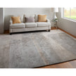 Feizy Anya 8921F Transitional Abstract Rug in Ivory/Gray