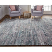 Feizy Conroe 6823F Modern Abstract in Blue/Gray
