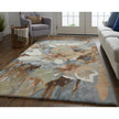 Feizy Dafney 8868F Transitional Floral & Botanical in Tan/Gray/Green