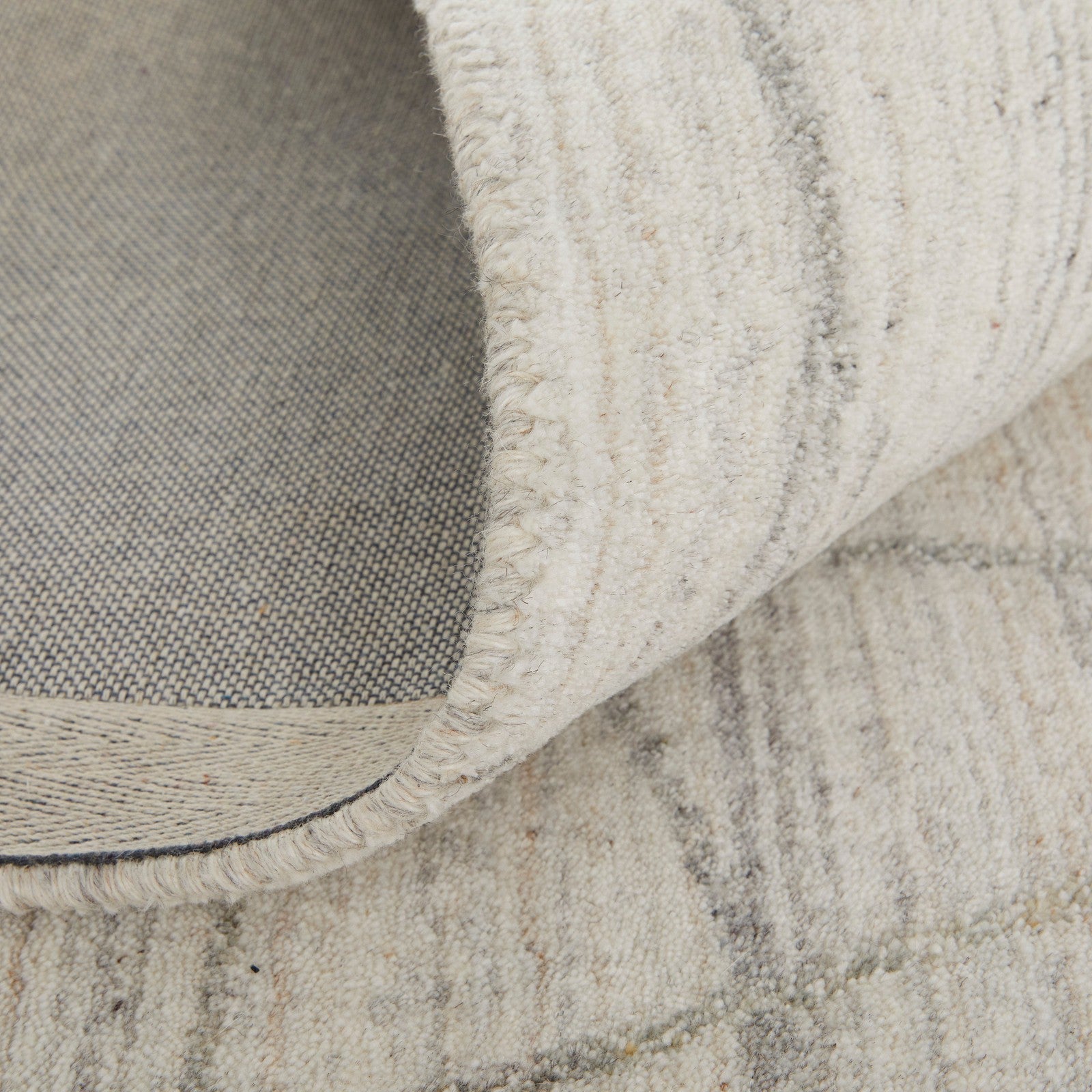 Feizy Whitton 8894F Modern Abstract Rug in Ivory/Gray