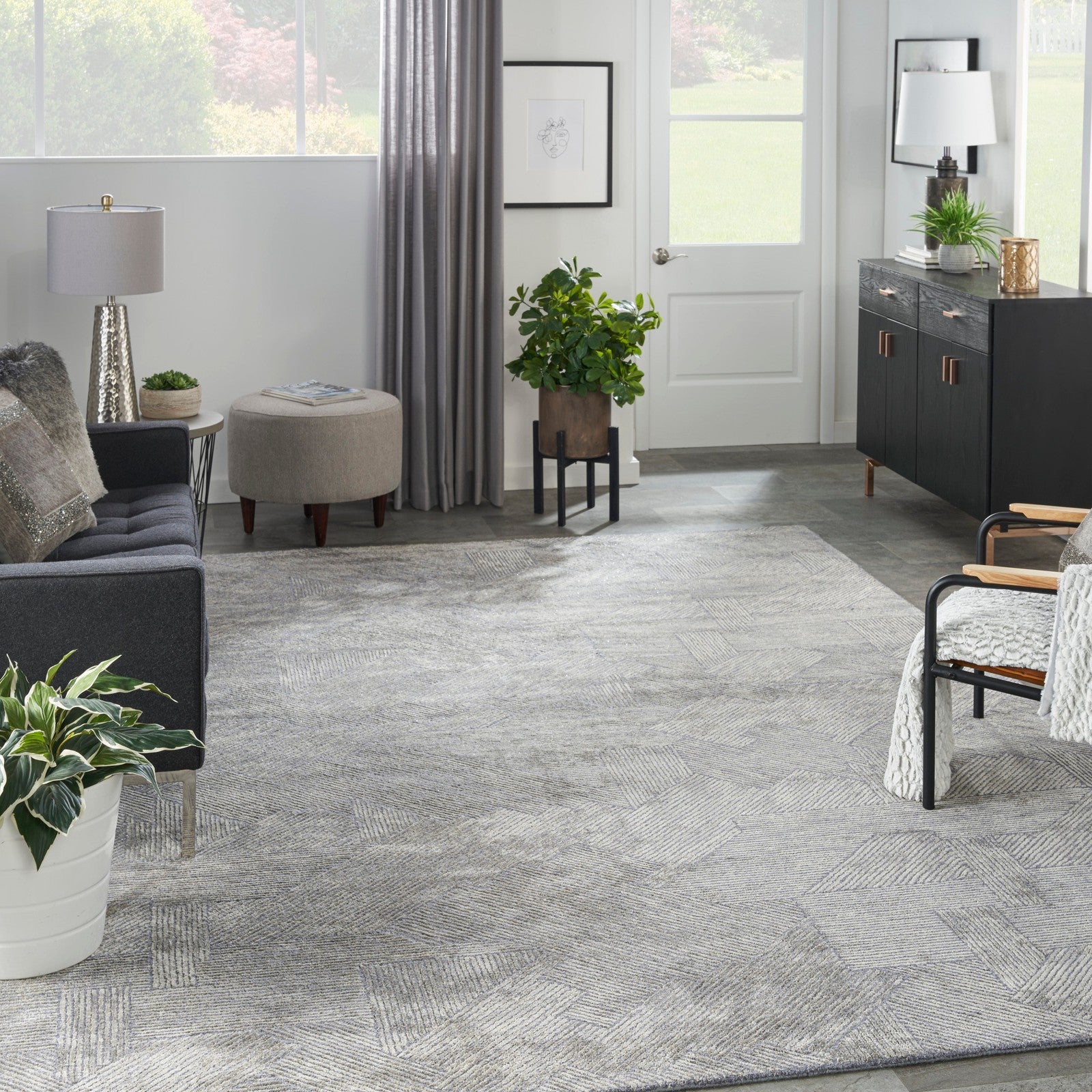Nourison Rugs Michael Amini Ma30 Star SMR01 Modern Indoor Rug