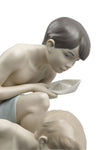 Lladro Paper Boats Children Figurine