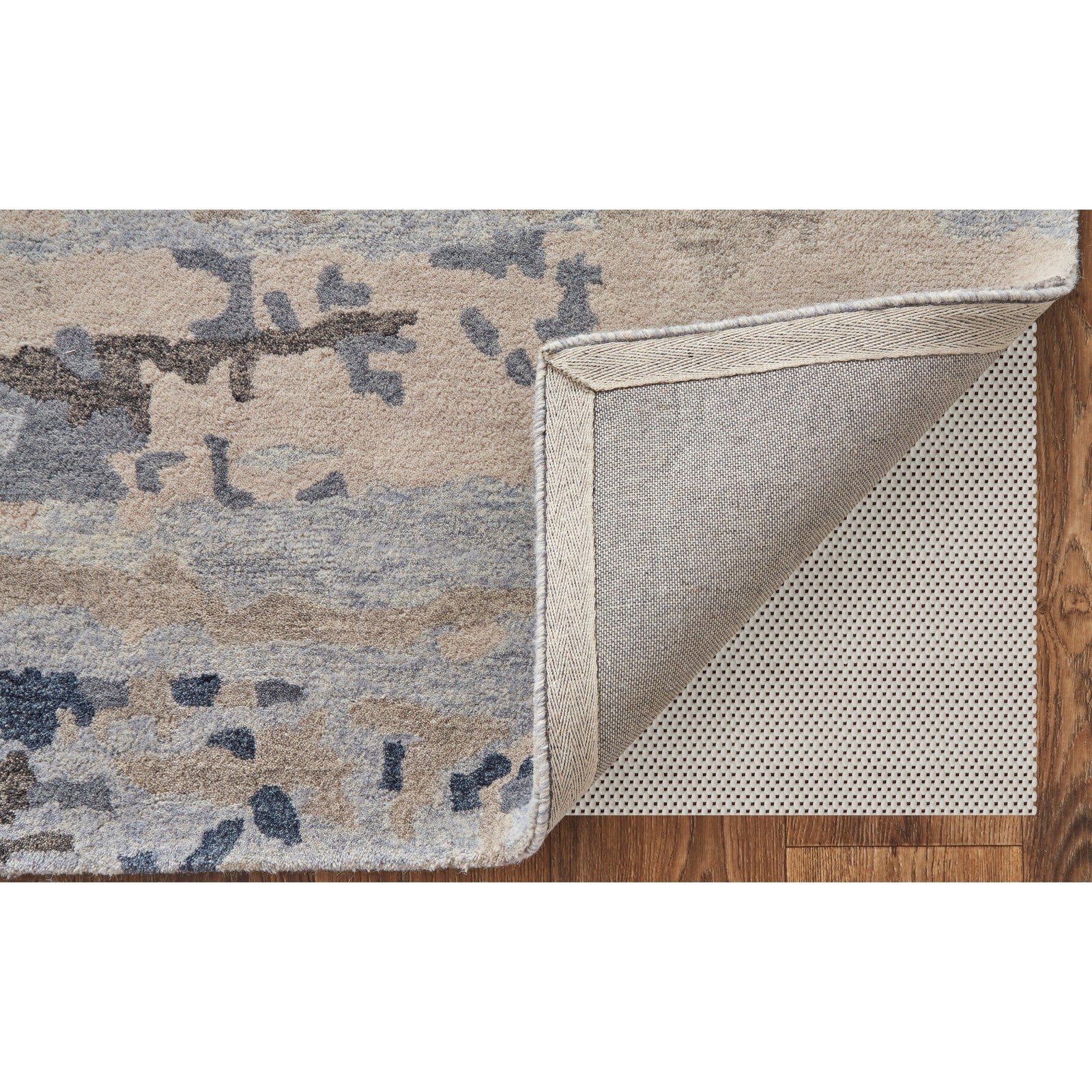 Feizy Everley 8647F Modern Abstract in Blue/Gray/Ivory