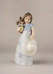 Lladro Little Violet Girl Figurine