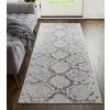 Feizy Laina 39GIF Transitional Trellis & Lattice in Silver/Gray/Blue