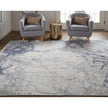 Feizy Laina 39G8F Transitional Abstract in Ivory/Blue