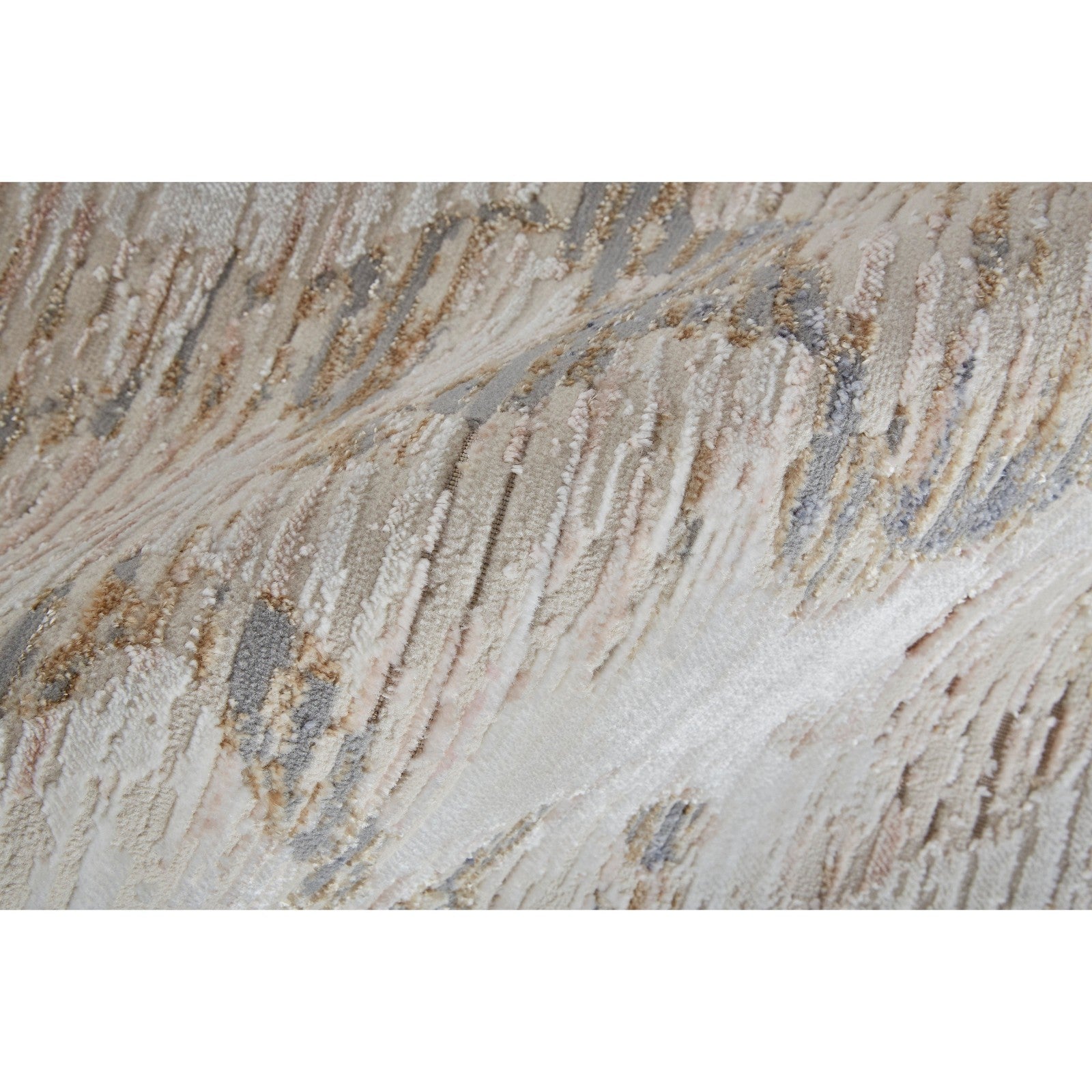 Feizy Laina 39G7F Transitional Gradient & Ombre in Tan/Ivory/Blue