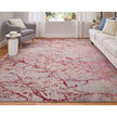 Feizy Pryor 39NEF Modern Abstract in Pink/Gray/Taupe