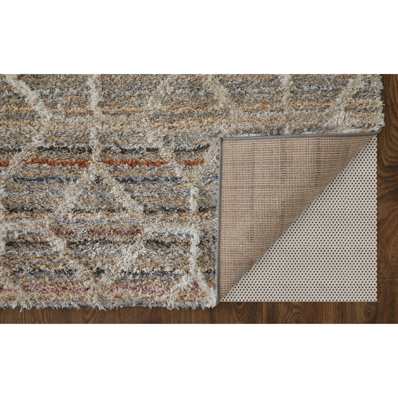 Feizy Mynka 39ICF Transitional Diamond in Tan/Taupe/Ivory
