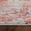 Feizy Pryor 39NGF Modern Watercolor in Red/Gray/Blue