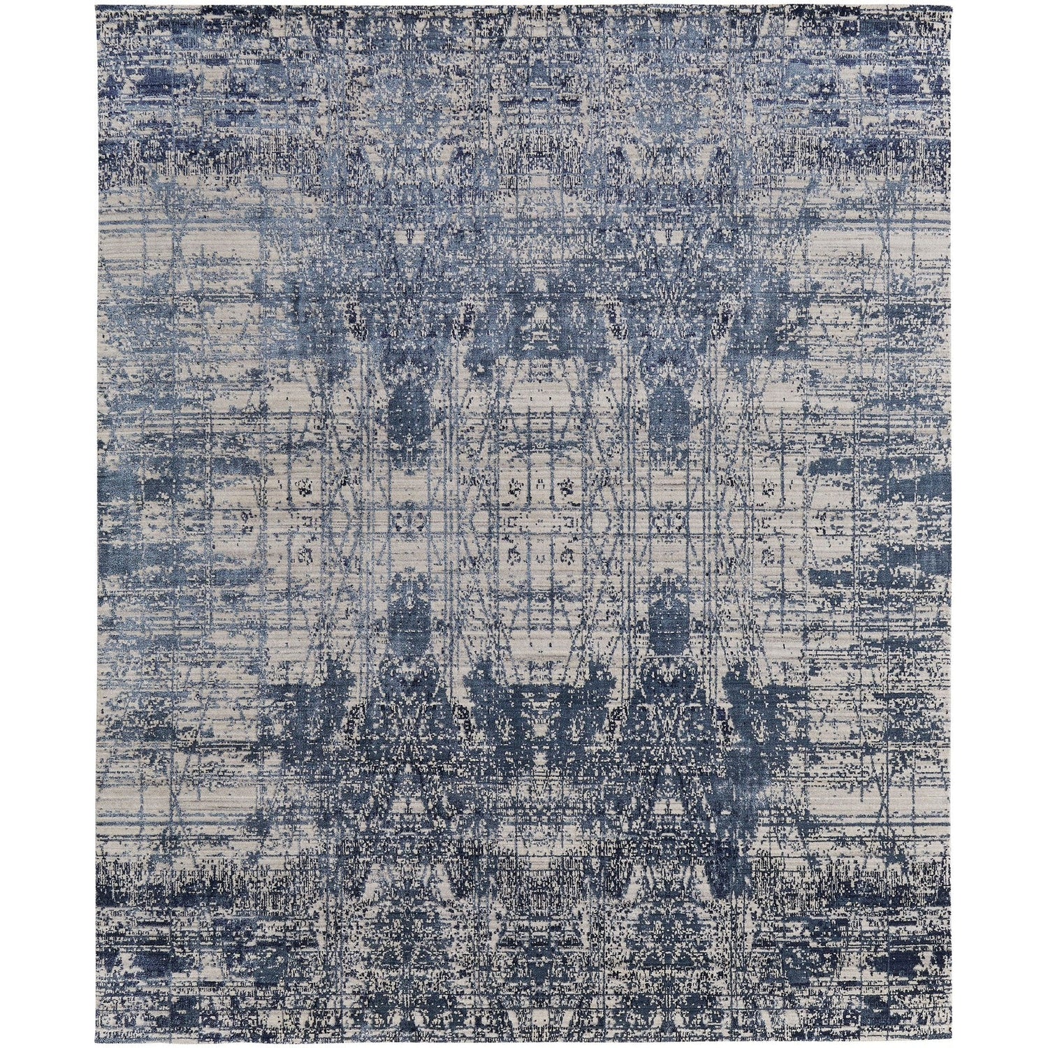 Feizy Eastfield 69AEF Modern Abstract in Blue/Ivory