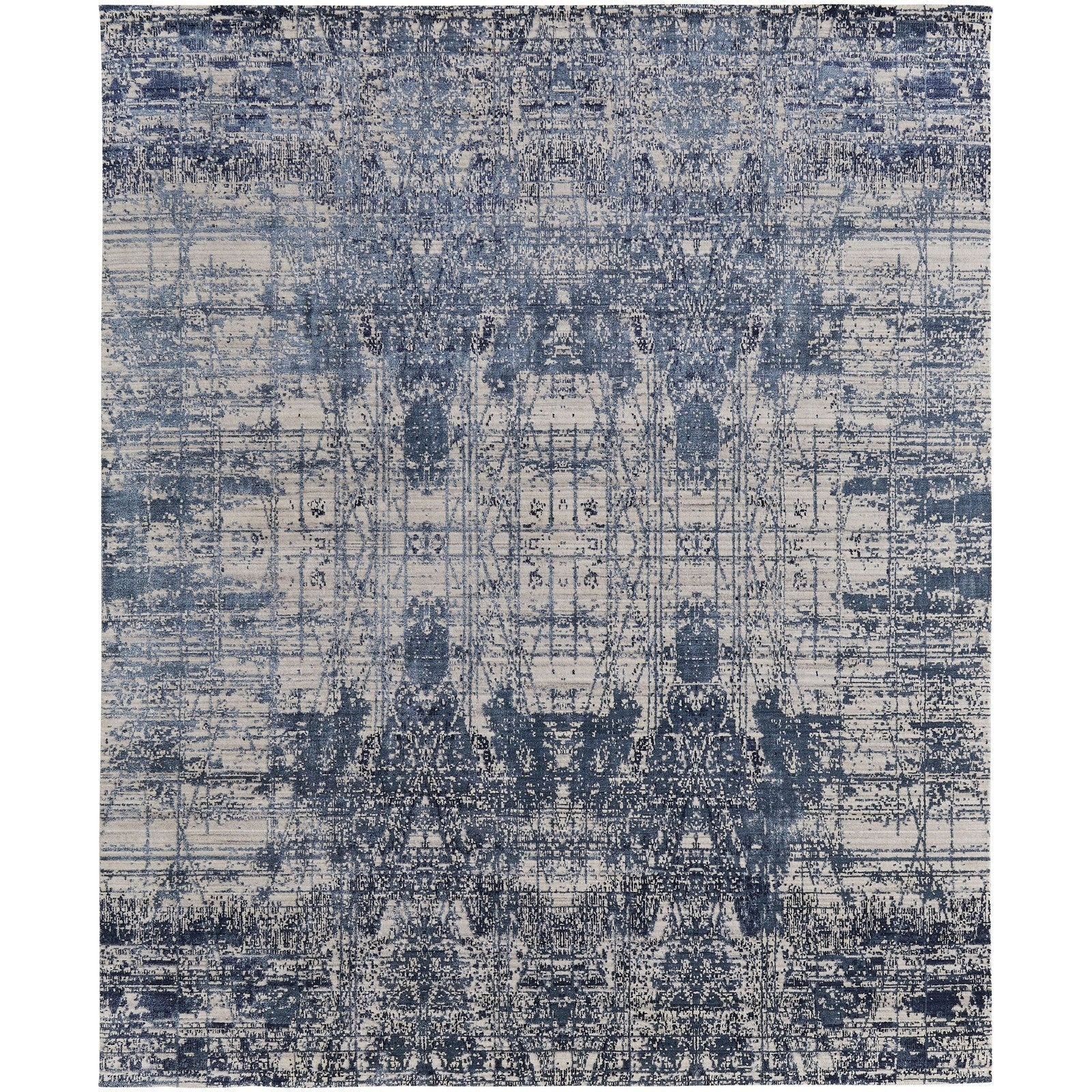 Feizy Eastfield 69AEF Modern Abstract in Blue/Ivory