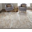 Feizy Laina 39G5F Transitional Abstract in Tan/Ivory