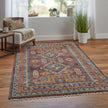 Feizy Fillmore 6929F Traditional Geometric Rug in Red/Green/Blue
