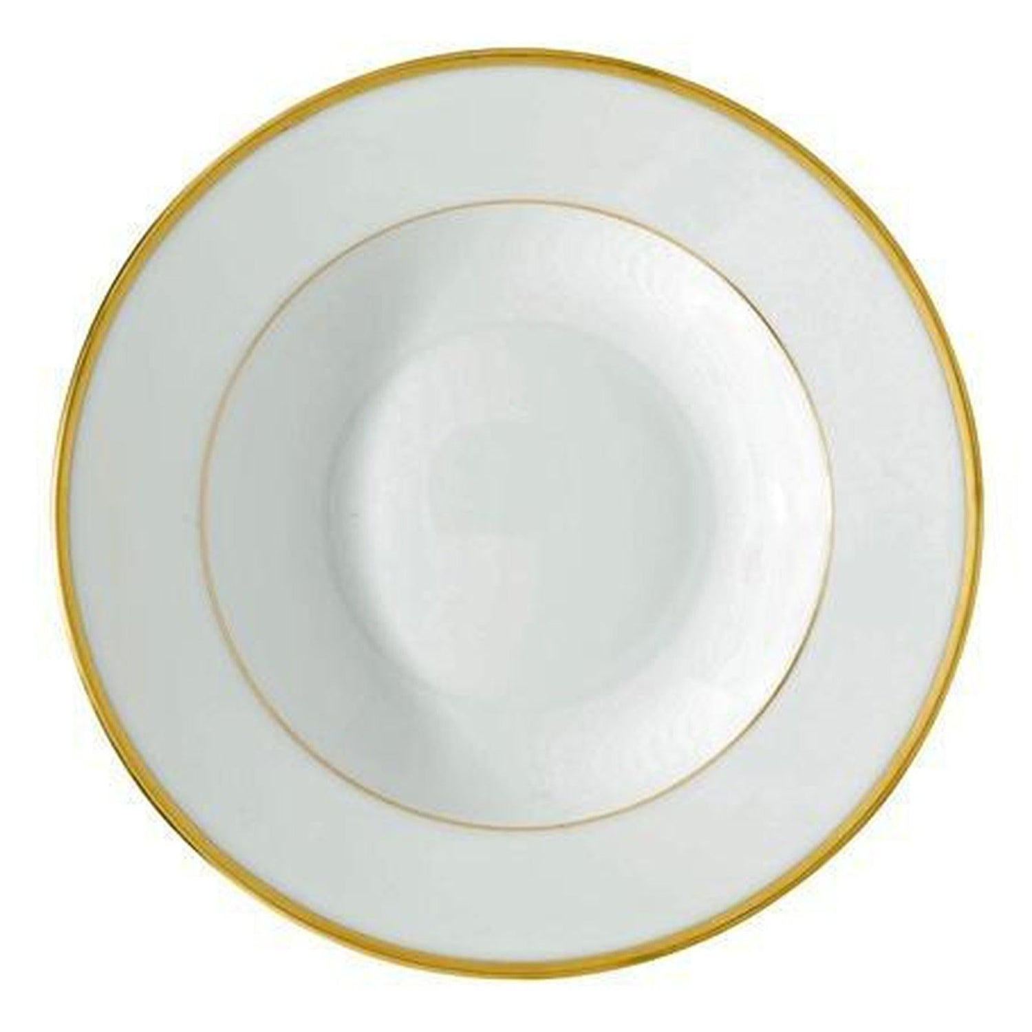 Raynaud Fontainebleau Or Filet Marli French Rim Soup Plate