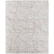 Feizy Whitton 8894F Modern Abstract Rug in Ivory/Gray