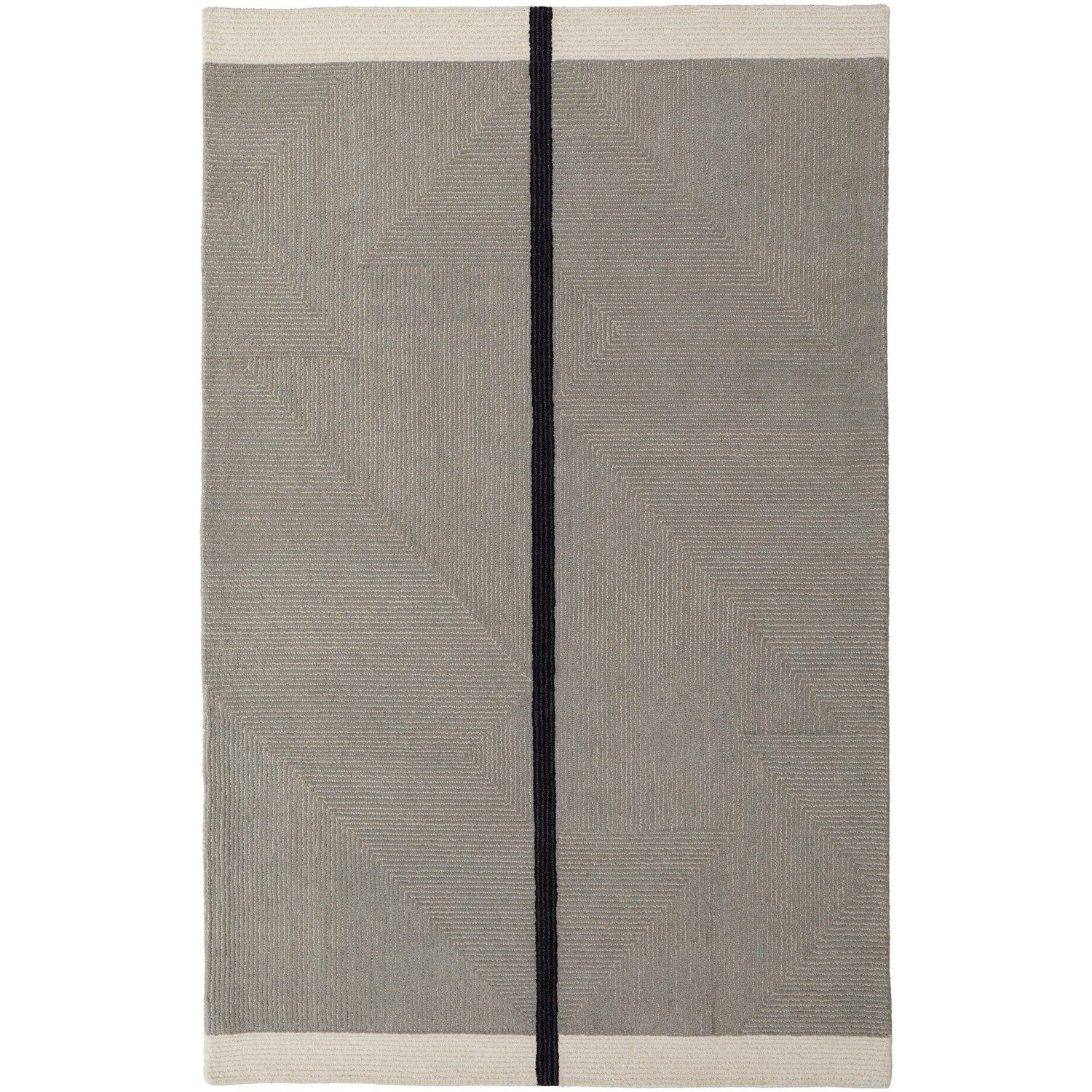 Feizy Maguire 8904F Transitional Abstract Rug in Taupe/Black