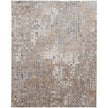 Feizy Laina 39G0F Transitional Geometric in Tan/Ivory/Blue