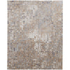 Feizy Laina 39G0F Transitional Geometric in Tan/Ivory/Blue