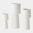 Global Views Torcia Tall Ribbed Top Vase