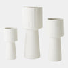 Global Views Torcia Tall Ribbed Top Vase
