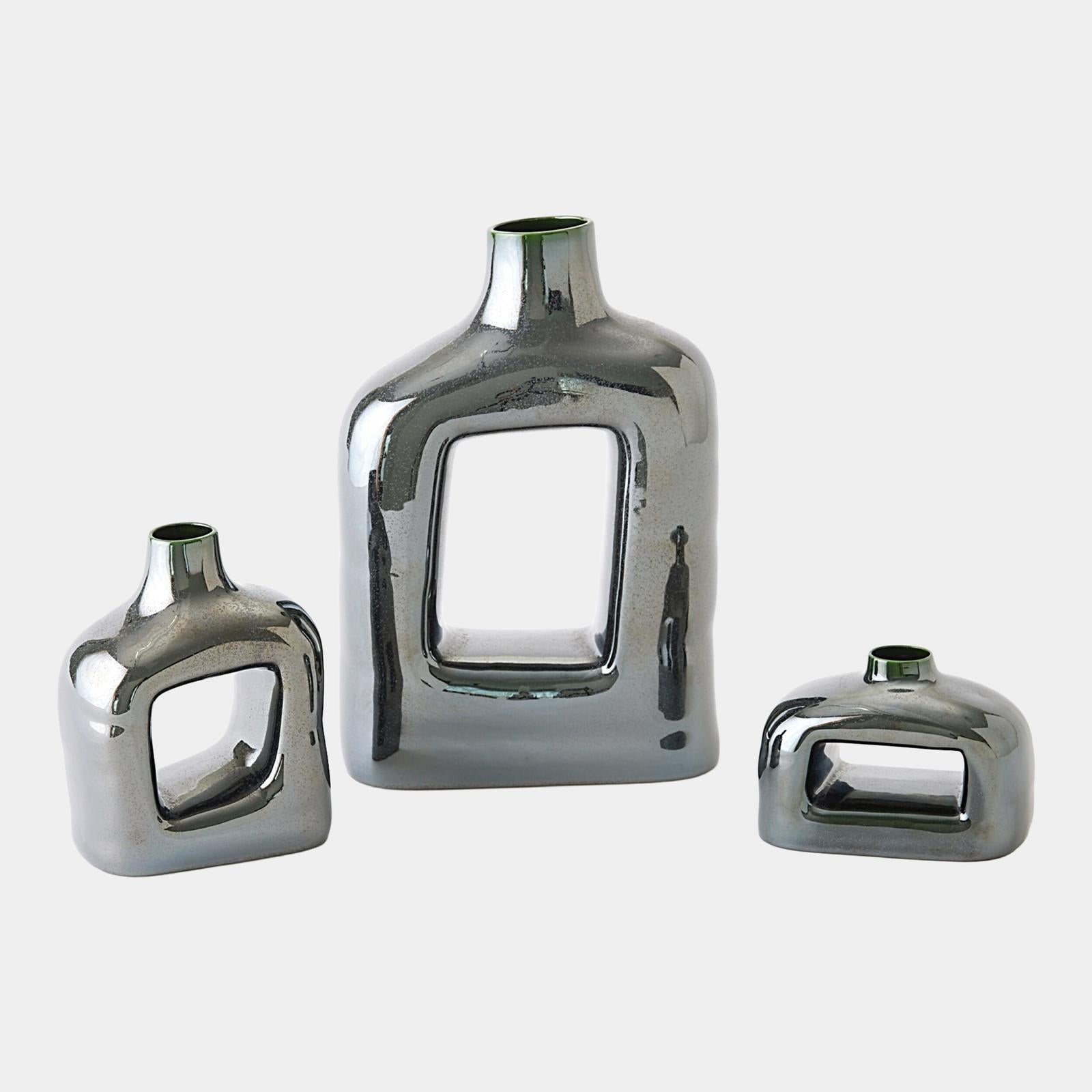 Global Views Porto Reactive Silver Vase