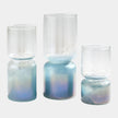 Global Views Blue Nipped In Vase
